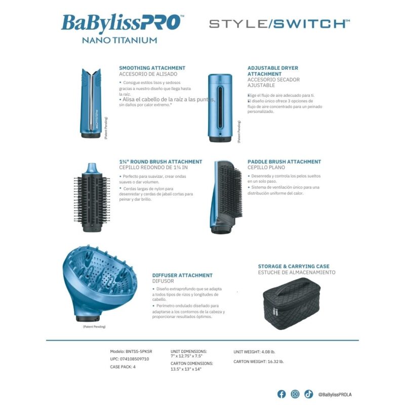 BabylissPro Multy Style Style switch